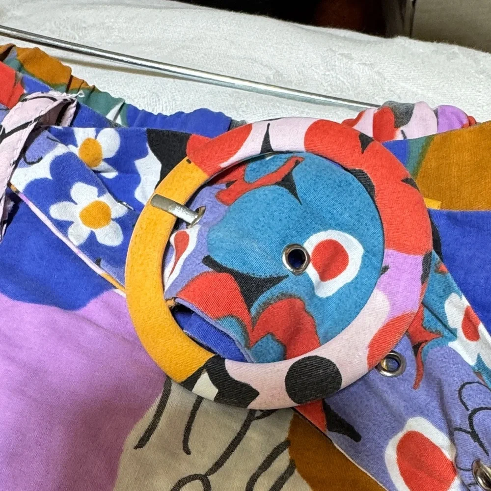 Vibrant Floral A-Line Skirt - Picture 10 of 13